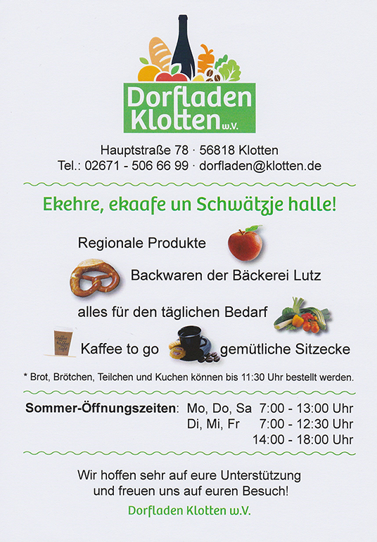 Dorfladen Flyer